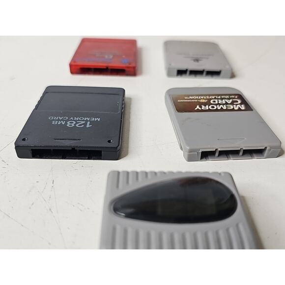 Lot Of 5 Memory Cards for Sony PlayStation Inc Unbranded, OEM, SCPH-10020 MORE - Picture 4 of 12